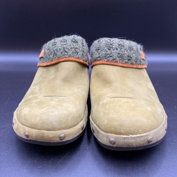 Merrell Luxe Knit Burnt Olive Clogs Women's Size 10 - Picture 3 of 11